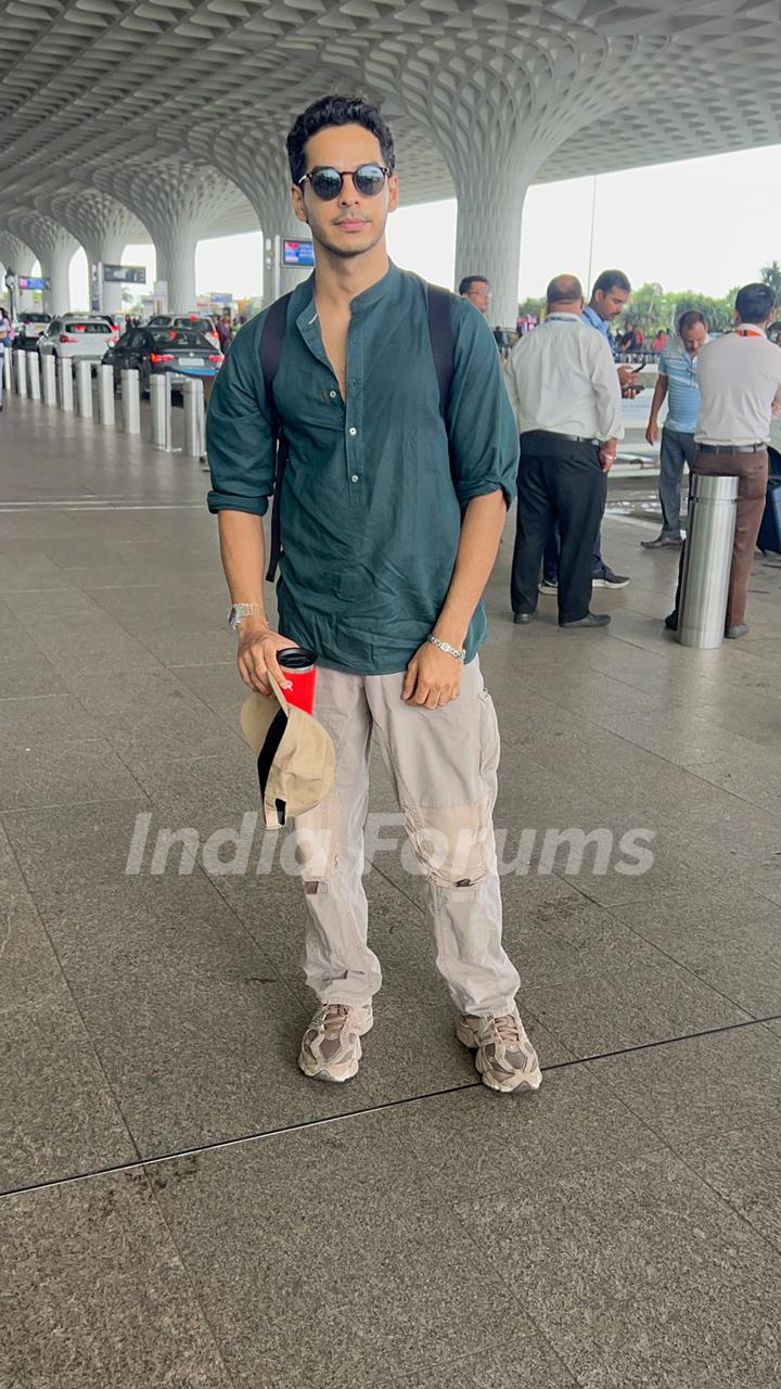 Ishaan Khatter snapped at airport