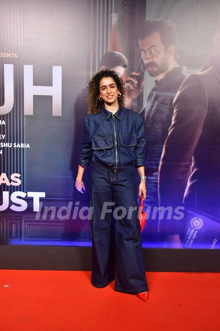 Sanya Malhotra attend the screening of Ulajh