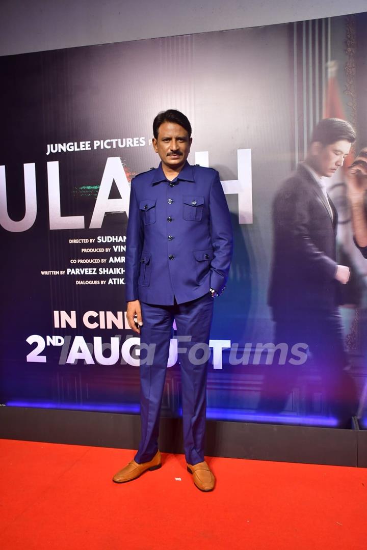 Rajesh Tailang attend the screening of Ulajh