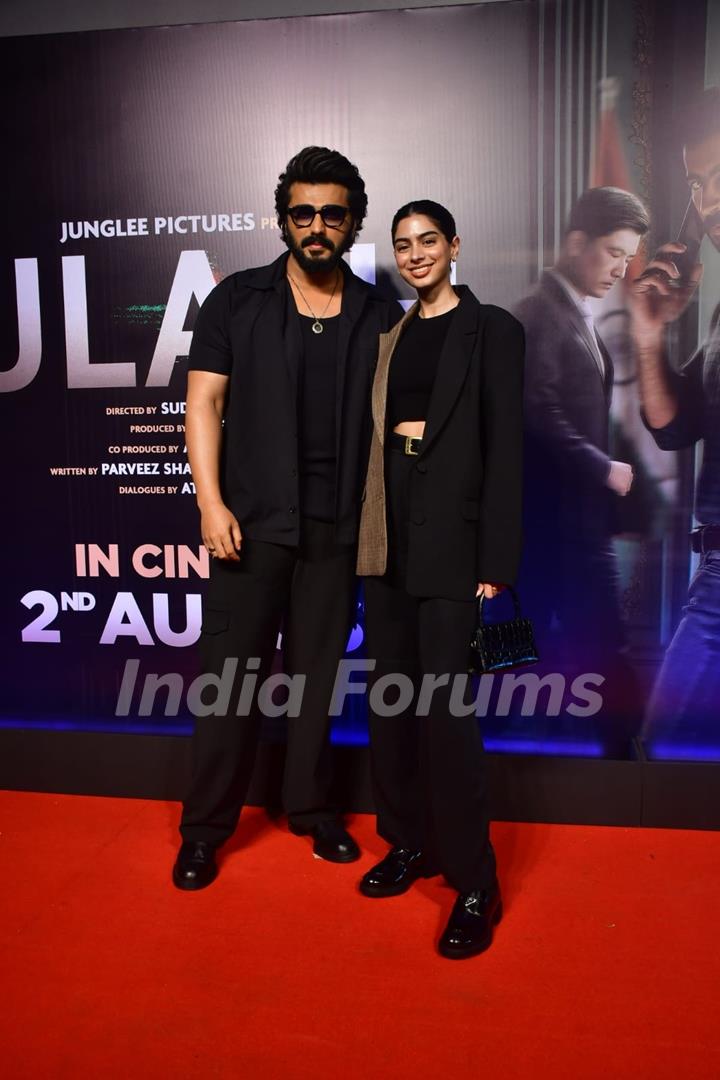 Arjun Kapoor and Khushi Kapoor attend the screening of Ulajh