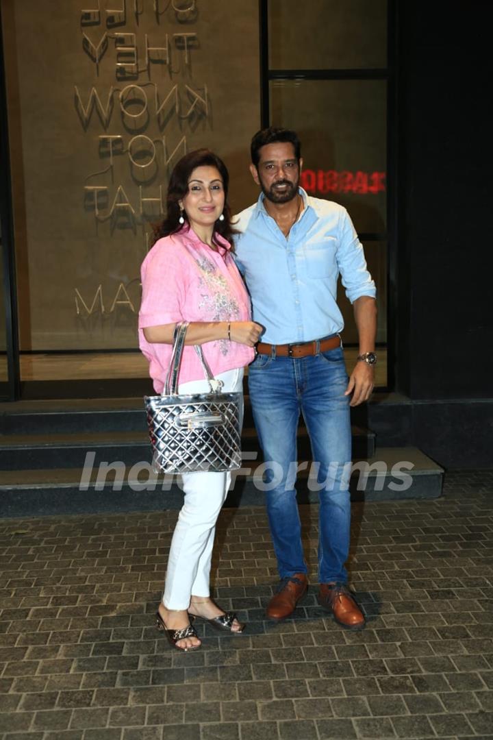 Juhi Babbar and Anup Soni snapped at the special screening of ‘Auron Mein Kahan Dum Tha’