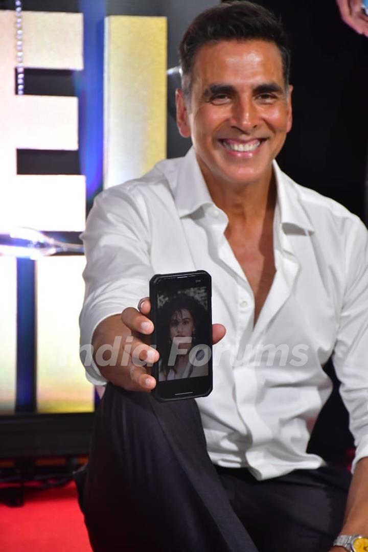 Akshay Kumar snapped at the trailer launch of Khel Khel Mein