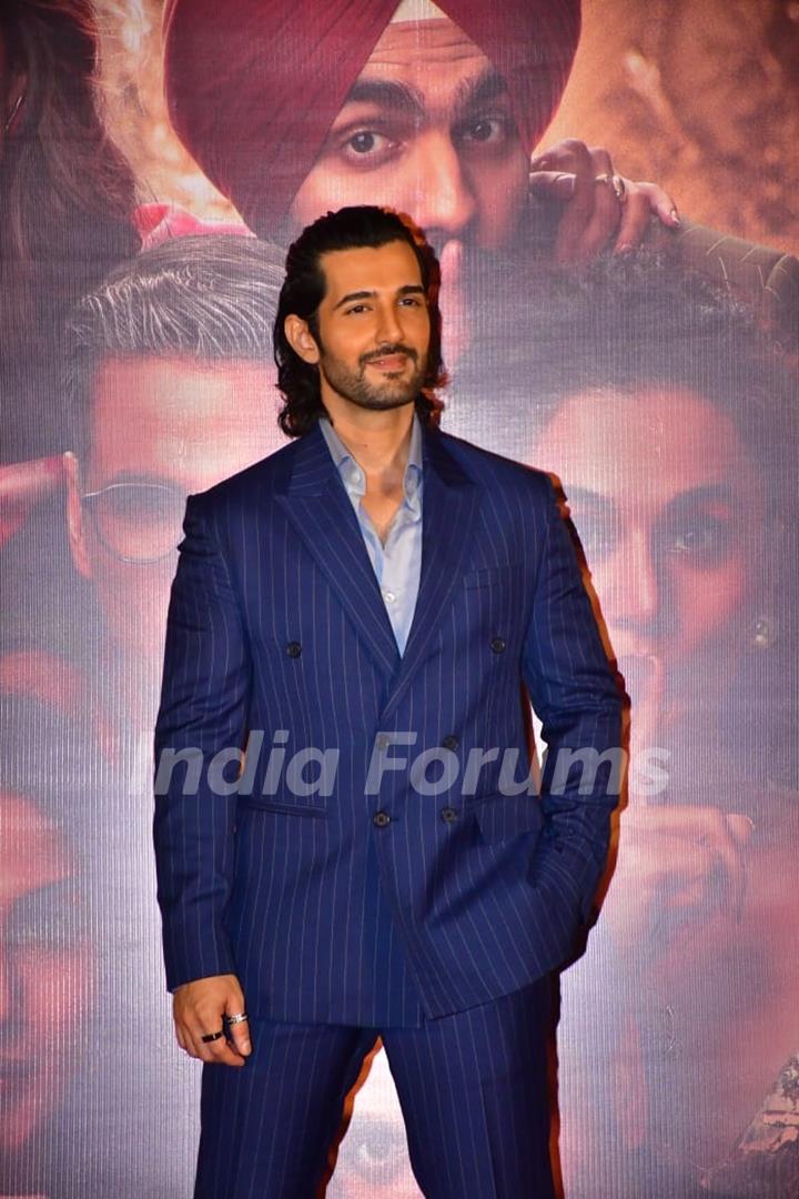 Aditya Seal snapped at the trailer launch of Khel Khel Mein