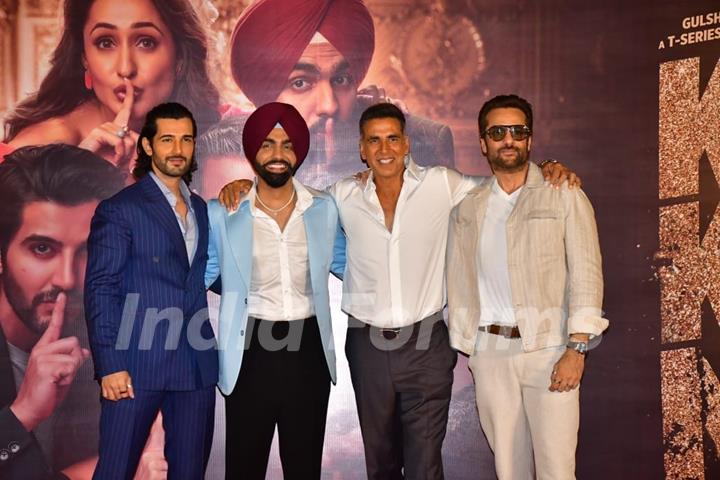 Fardeen Khan, Akshay Kumar, Aditya Seal and Ammy Virk snapped at the trailer launch of Khel Khel Mein