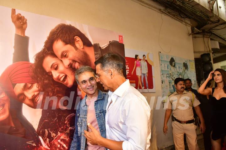 Akshay Kumar snapped at the trailer launch of Khel Khel Mein