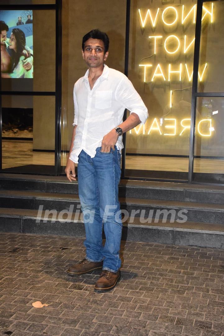 Pratik Gandhi snapped at Excel Entertainment office for the screening of their film Agni