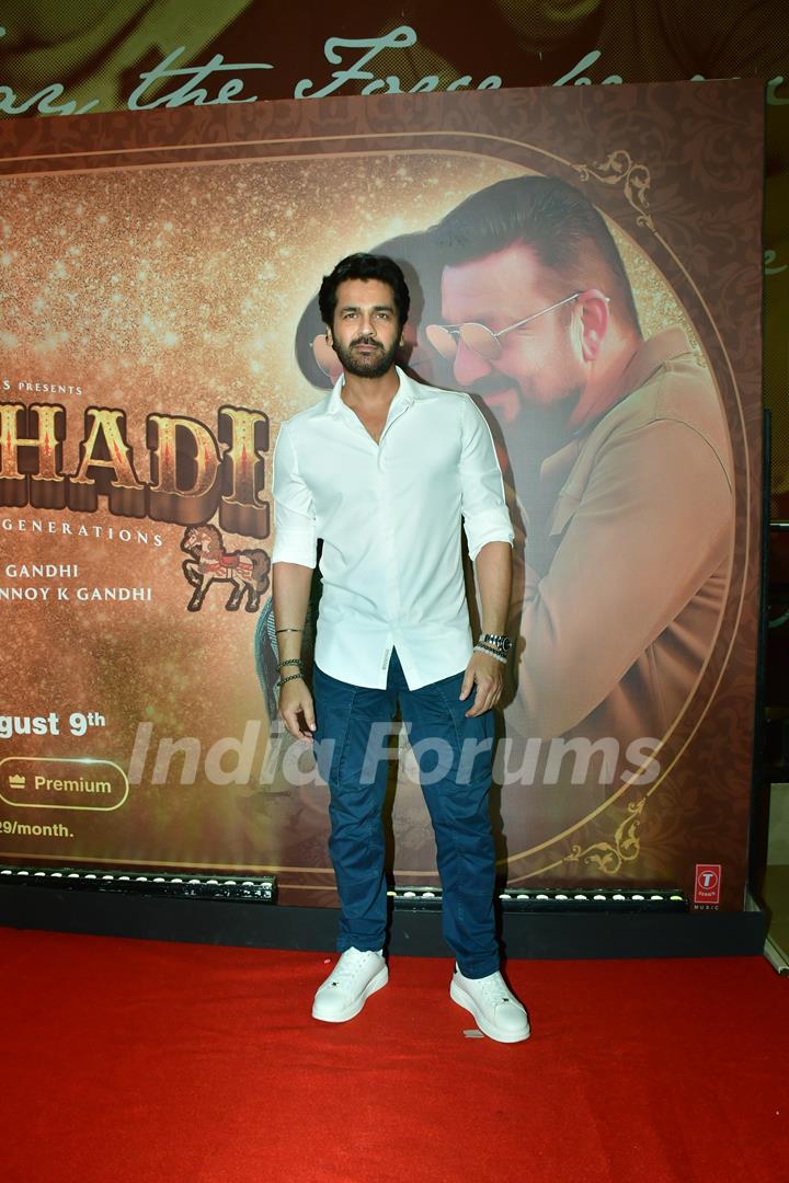 Arjan Bajwa grace the premiere of Ghudchadi