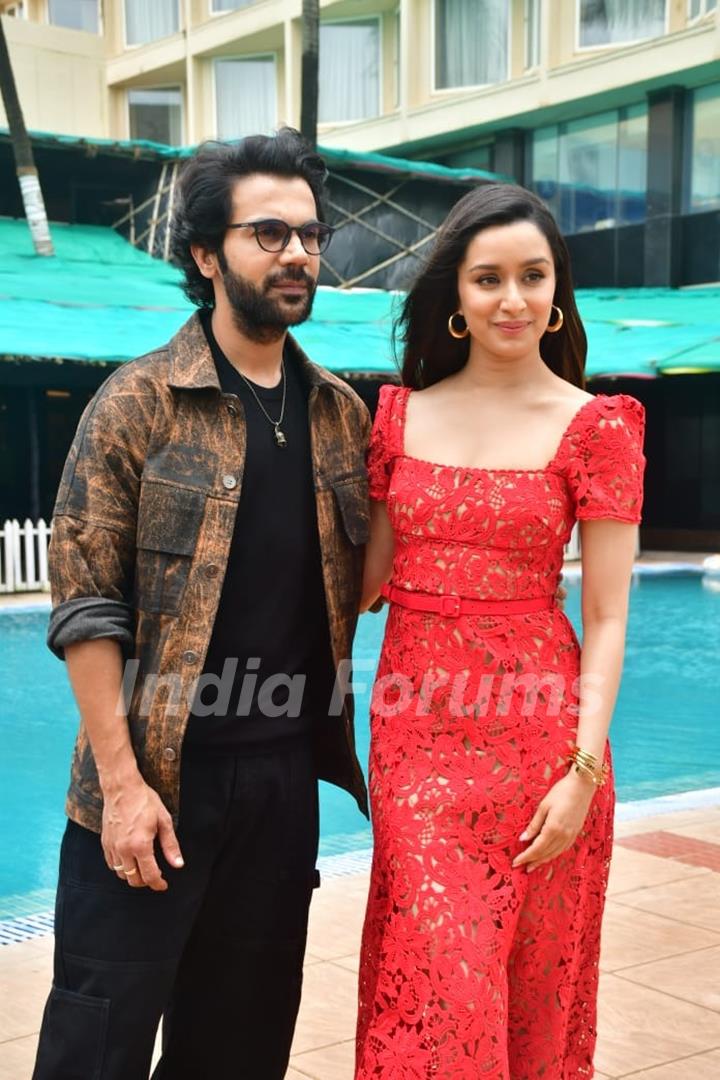 Shraddha Kapoor and Rajkummar Rao snapped promoting their film Stree 2