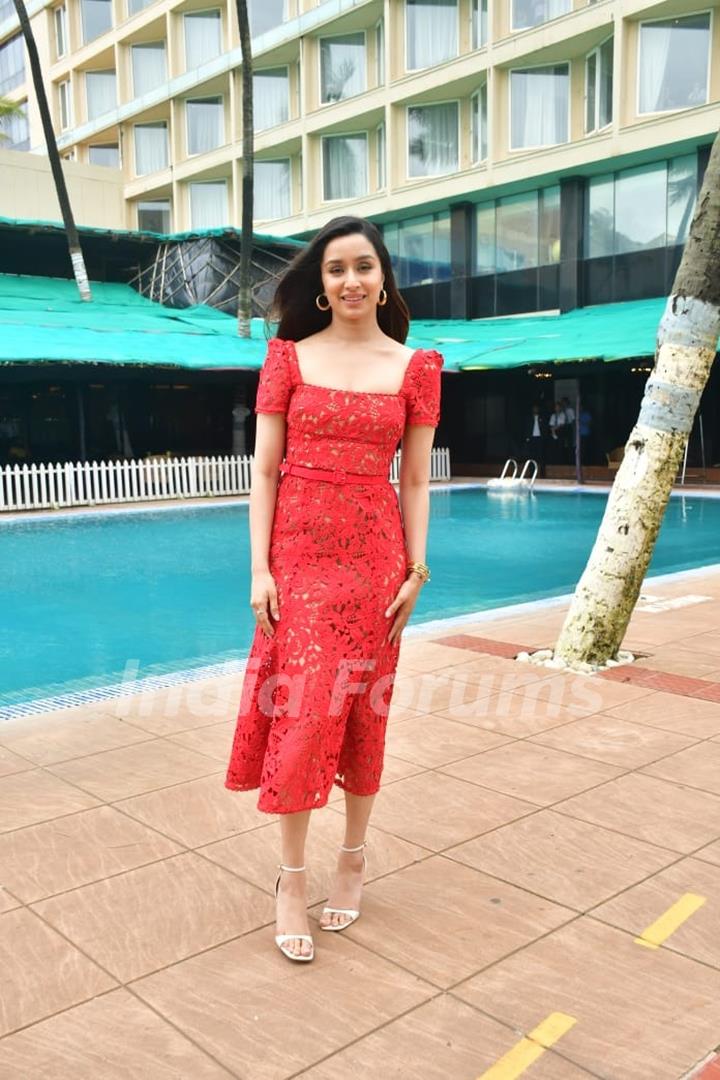 Shraddha Kapoor snapped promoting their film Stree 2