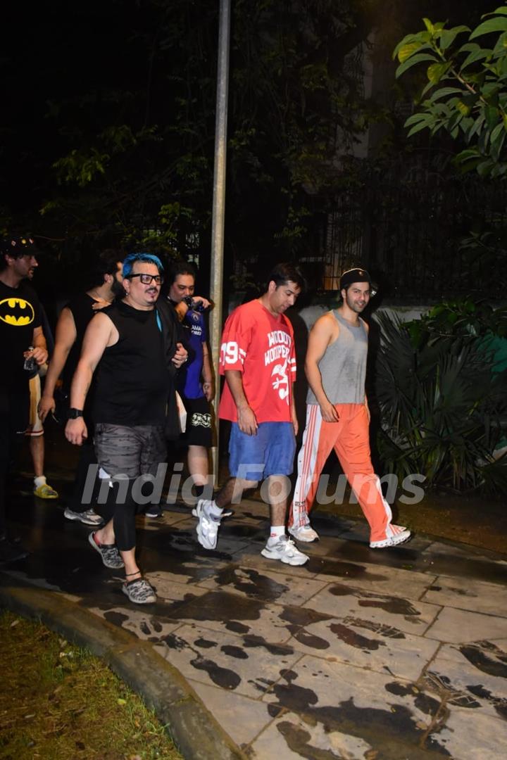 Varun Dhawan and Rohit Dhawan snapped in bandra