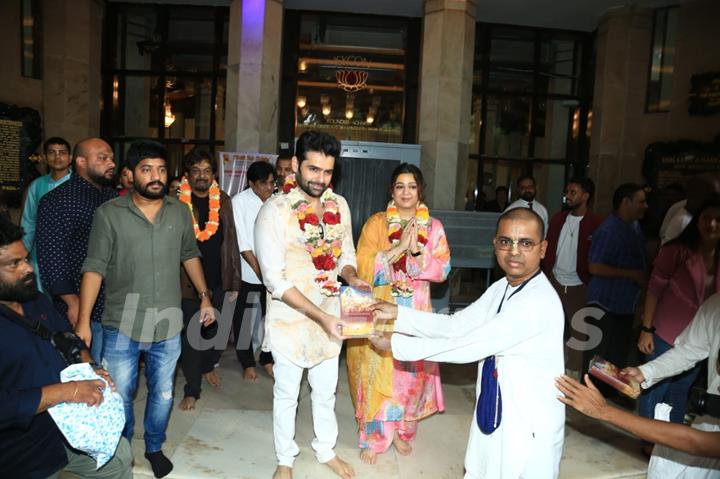 Ram Pothineni snapped at Siddhivinayak Temple