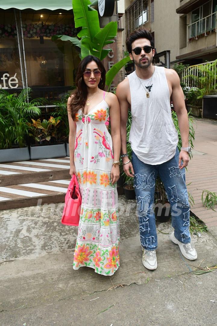 Parth Samthaan and Khushali Kumar snapped promoting their film Ghudchadi