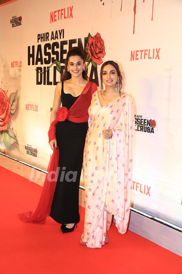 Taapsee Pannu snapped at the screening of Phir Aayi Hasseen Dillruba