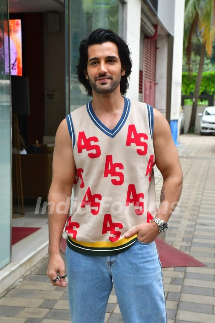 Aditya Seal snapped promoting their upcoming film Khel Khel Mein