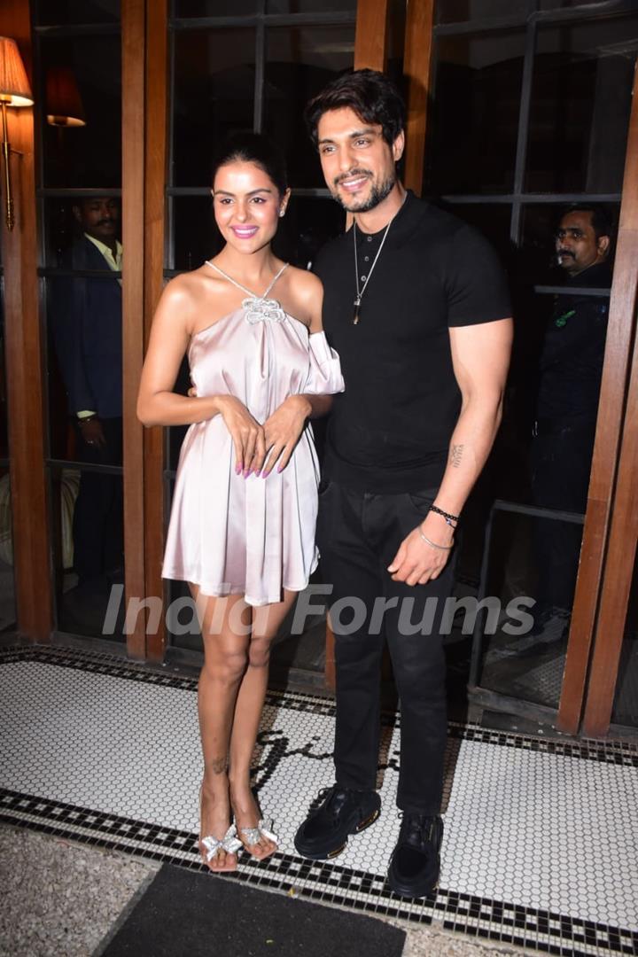 Ankit Gupta and Priyanka Choudhary celebrates her birthday with paparazzi