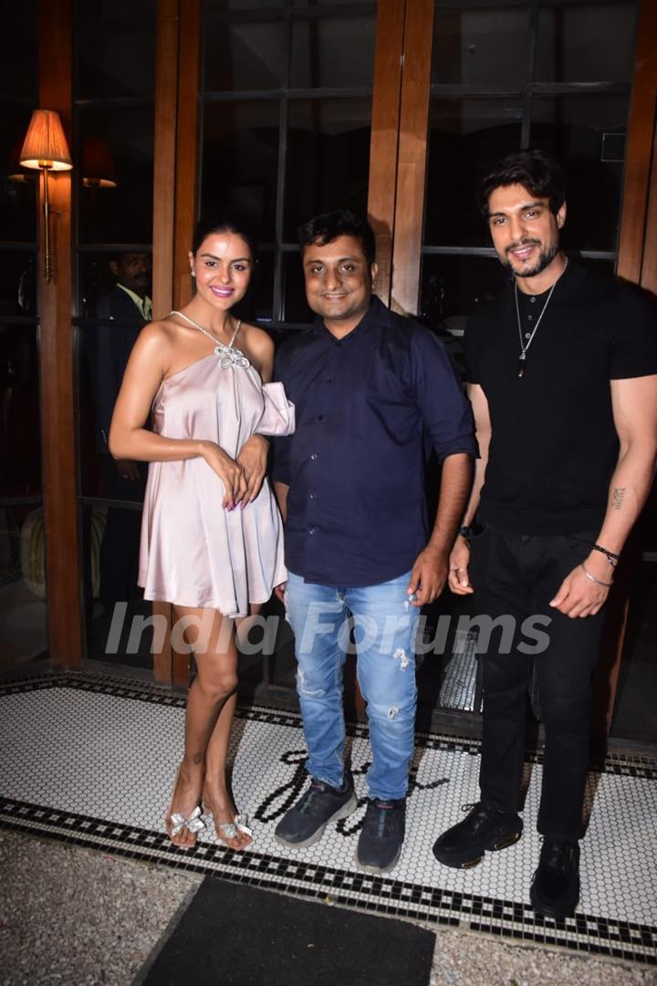 Ankit Gupta and Priyanka Choudhary celebrates her birthday with paparazzi