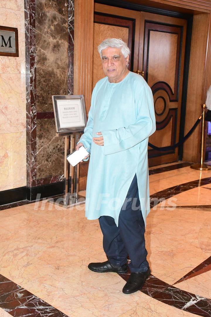  Javed Akhtar snapped at the trailer launch of Angry Young Men 