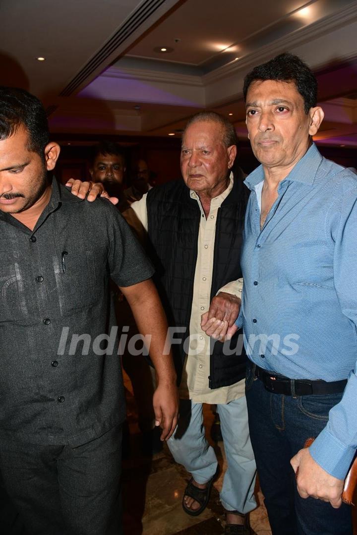  Salim Khan snapped at the trailer launch of Angry Young Men 