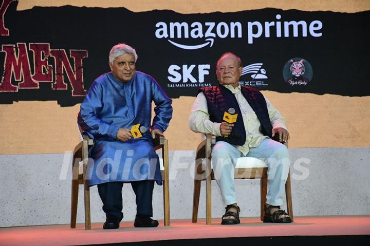  Salim Khan and Javed Akhtar snapped at the trailer launch of Angry Young Men 