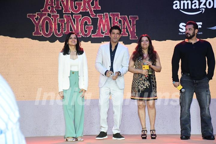 Salman Khan, Farhan Akhtar and Zoya Akhtar snapped at the trailer launch of Angry Young Men