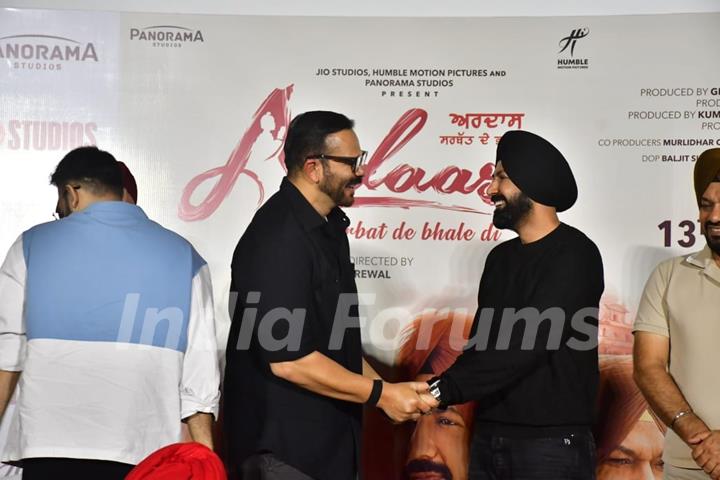 Rohit Shetty and Gippy Grewal snapped at the trailer launch of their upcoming movie Ardaas Sarbat De Bhale Di