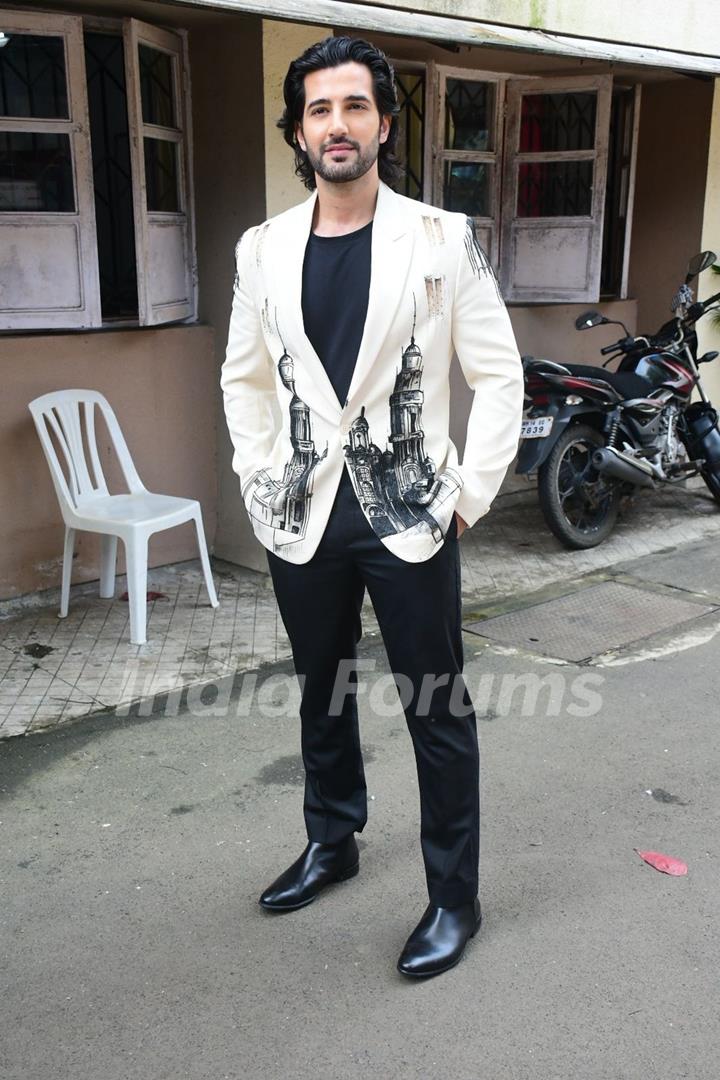 Aditya Seal snapped promoting their upcoming film Khel Khel Mein