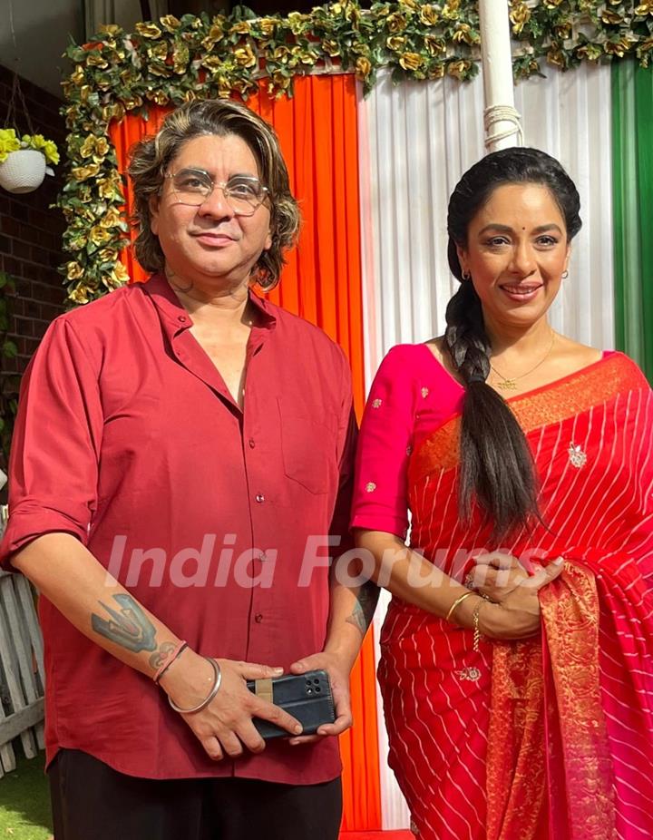 Rupali Ganguly and Rajan Shahi Celebrates 78th Independence Day