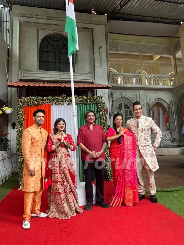 Rupali Ganguly, Sudhanshu Pandey, Rajan Shahi, Rohit Purohit and Samridhii Shukla Celebrates 78th Independence Day