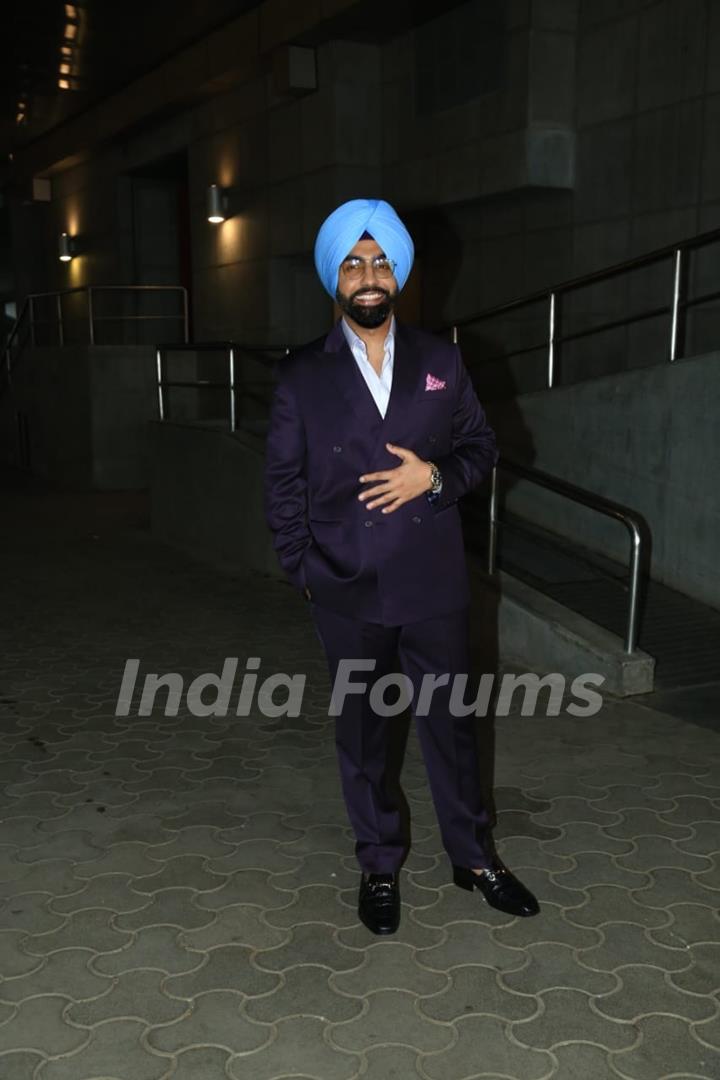 Ammy Virk snapped at the screening of Khel Khel Mein