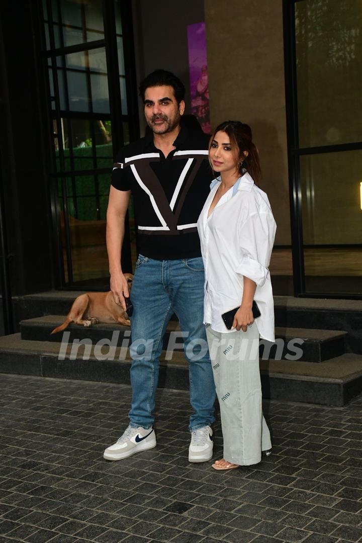 Arbaaz Khan and Sshura Khan snapped at Angry Young Men’s Special Screening