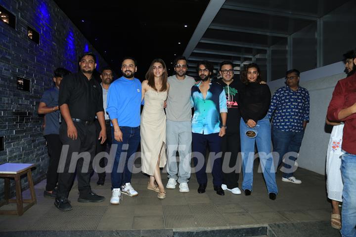 Dinesh Vijan, Rajkummar Rao, Kriti Sanon, Patralekhaa and Abhishek Banerjee grace the success party of Stree 2