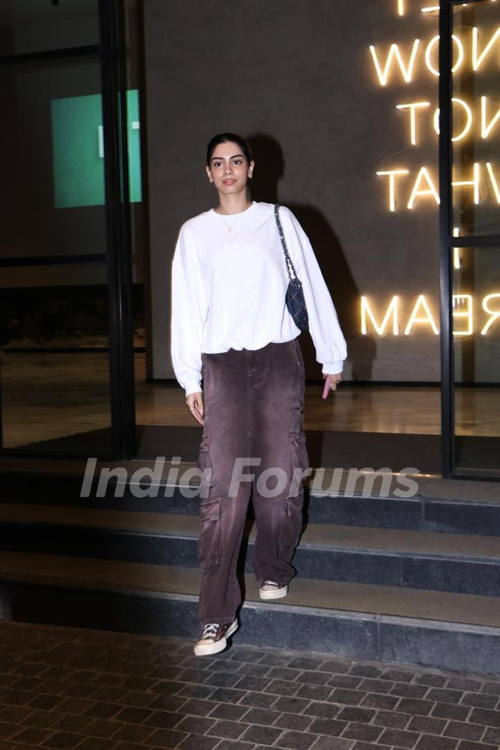 Khushi Kapoor snapped at the special screening of Angry Young Men