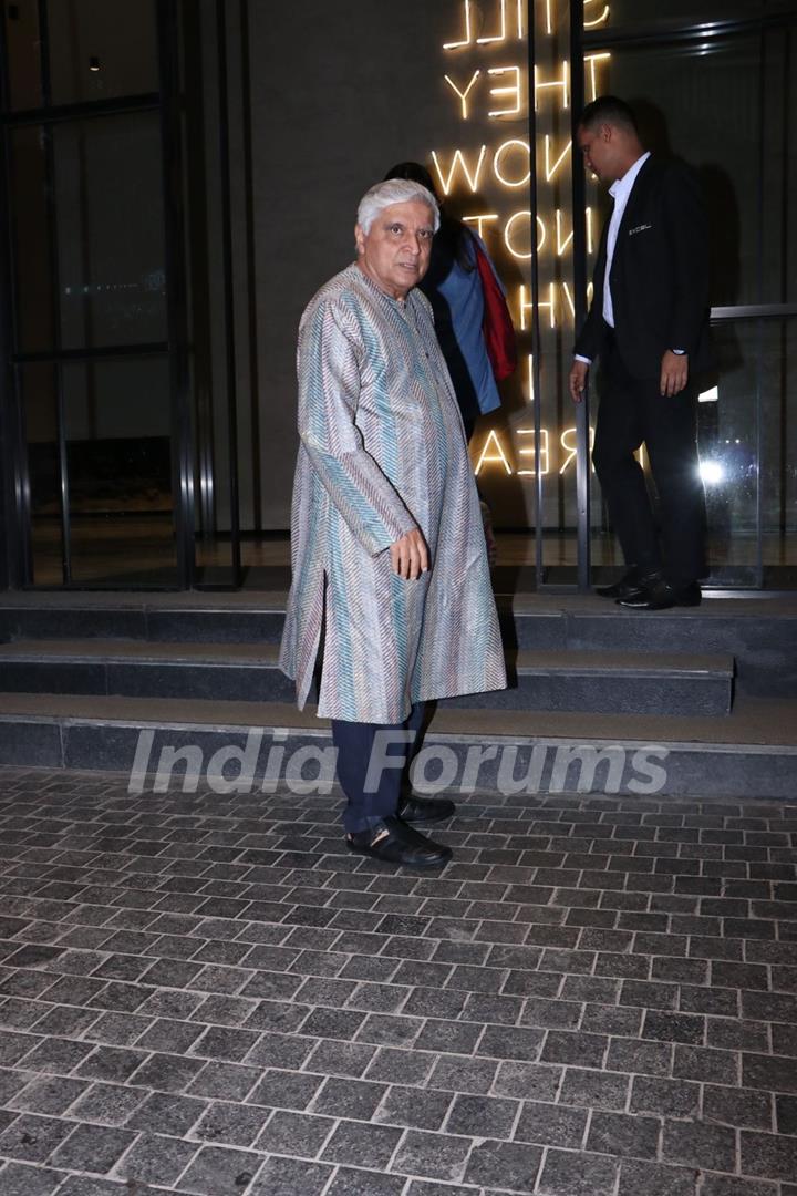 Javed Akhtar snapped at the special screening of Angry Young Men