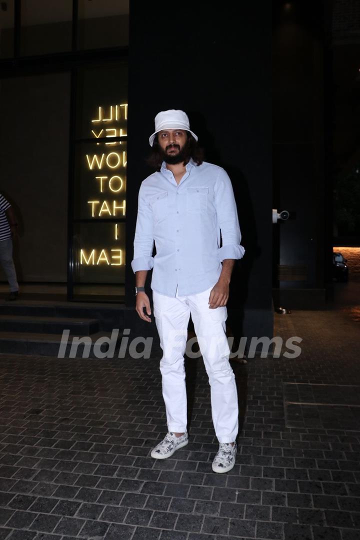 Riteish Deshmukh snapped at the special screening of Angry Young Men