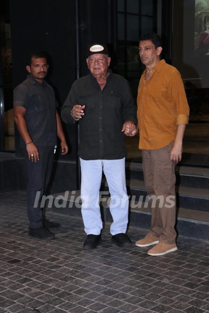 Salim Khan snapped at the special screening of Angry Young Men