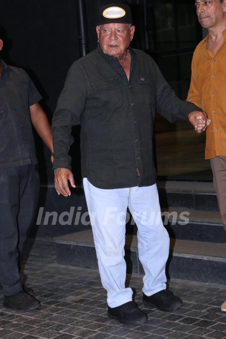 Salim Khan snapped at the special screening of Angry Young Men