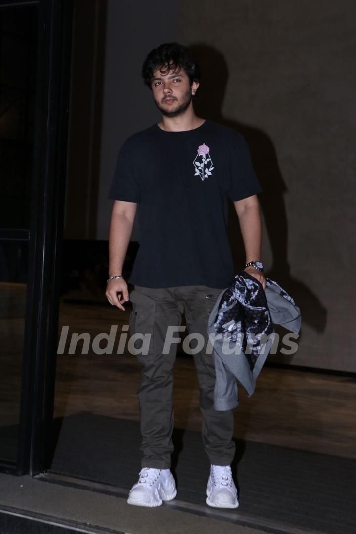 Nirvaan Khan snapped at the special screening of Angry Young Men