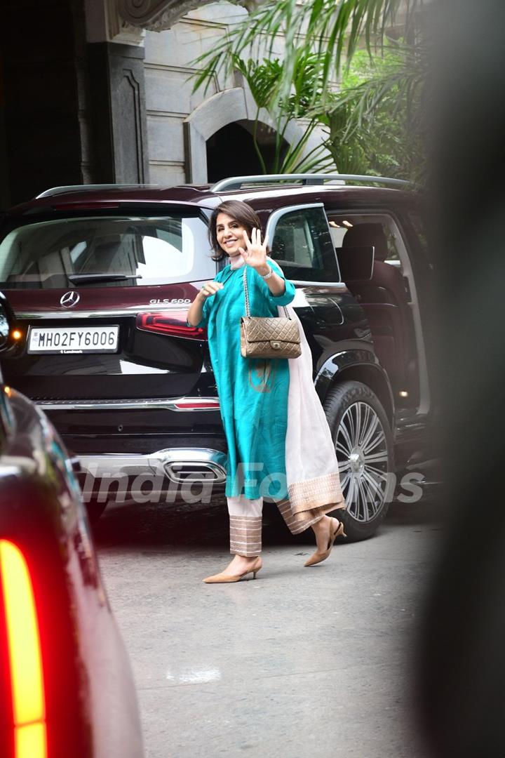 Neetu Kapoor snapped in the city