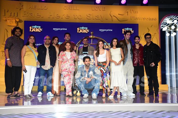 Karan Johar, Ananya Panday, Varun Sood, Niharika Lyra Dutt, Lisa Mishra, Gurfateh Pirzada and Vihaan Samat attended trailer launch of 'call me bae'