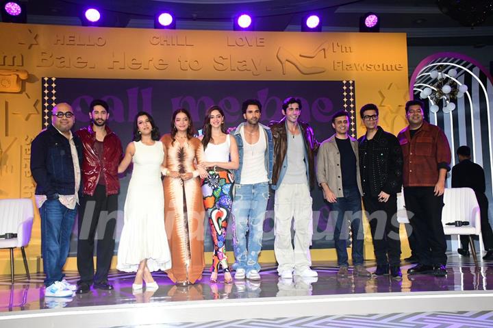 Karan Johar, Ananya Panday, Varun Sood, Niharika Lyra Dutt, Lisa Mishra, Gurfateh Pirzada and Vihaan Samat attended trailer launch of 'call me bae'