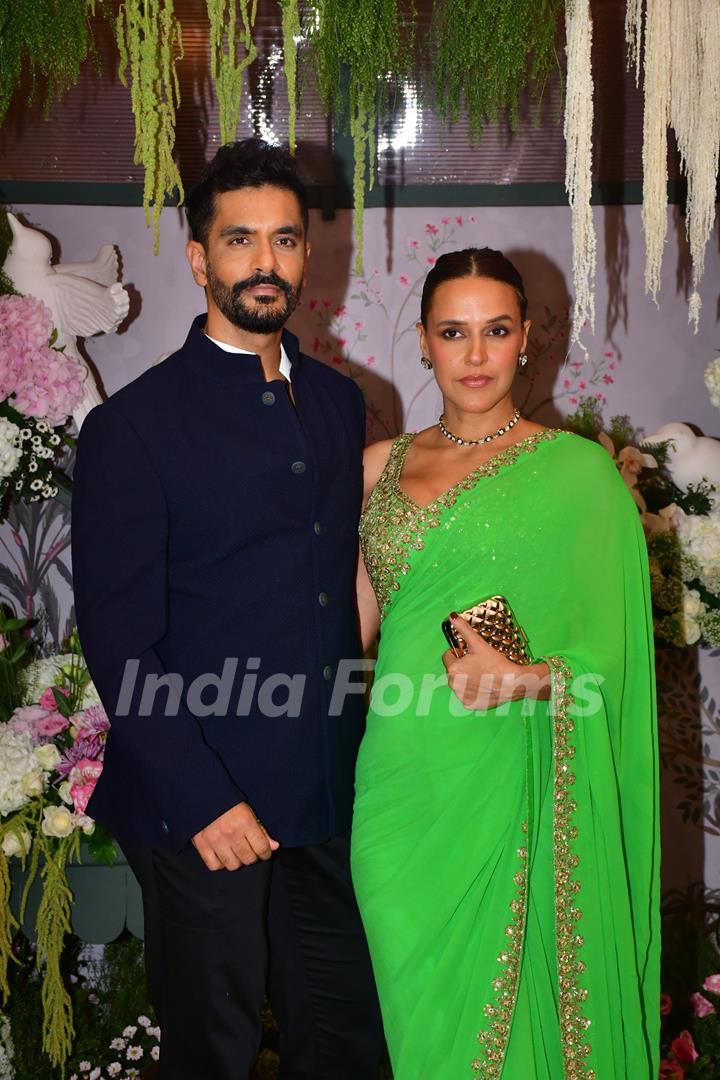 Neha Dhupia and Angad Bedi grace Eka Lakhani and Ravi Bhagchandka's engagement party