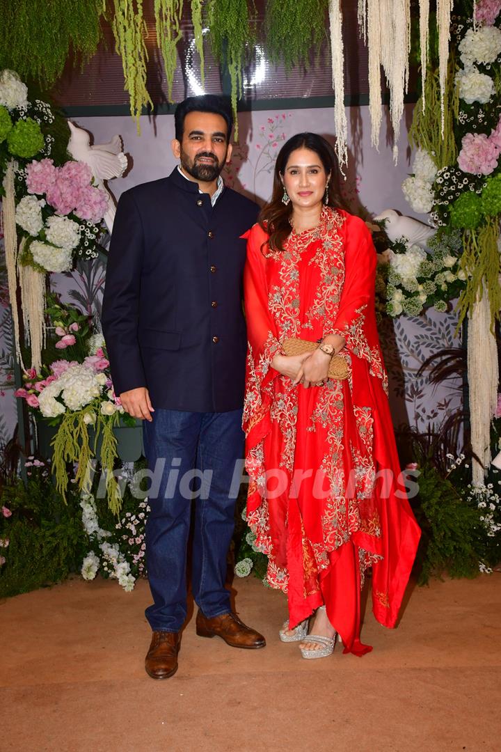 Sagarika Ghatge and Zaheer Khan grace Eka Lakhani and Ravi Bhagchandka's engagement party