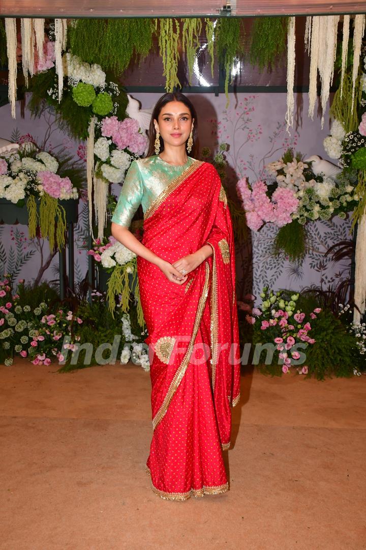 Aditi Rao Hydari grace Eka Lakhani and Ravi Bhagchandka's engagement party