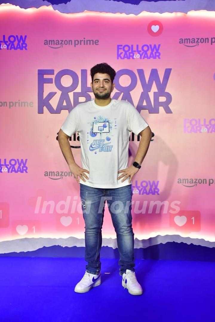 Samay Raina snapped at the premiere of 'Follow Kar Lo Yaar'