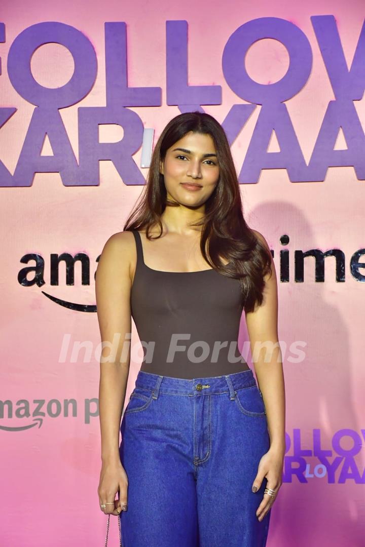 Alizeh Agnihotri snapped at the premiere of 'Follow Kar Lo Yaar'