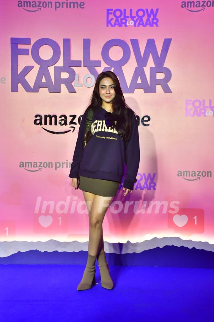 Reem Shaikh snapped at the premiere of 'Follow Kar Lo Yaar'