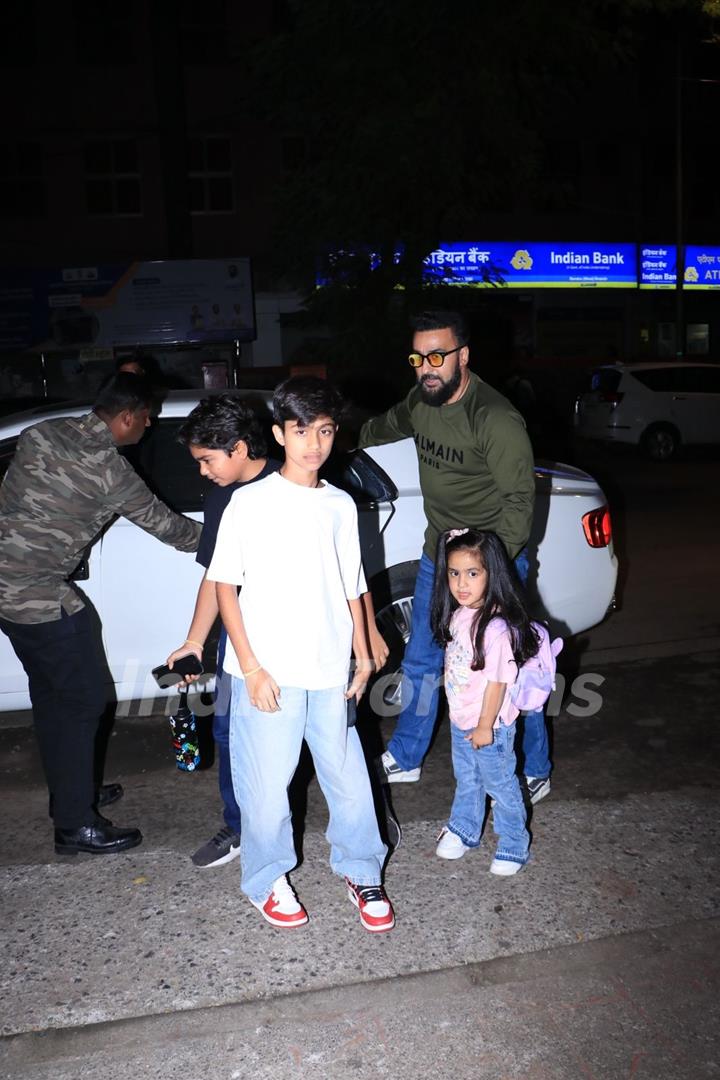 Raj Kundra snapped in the city