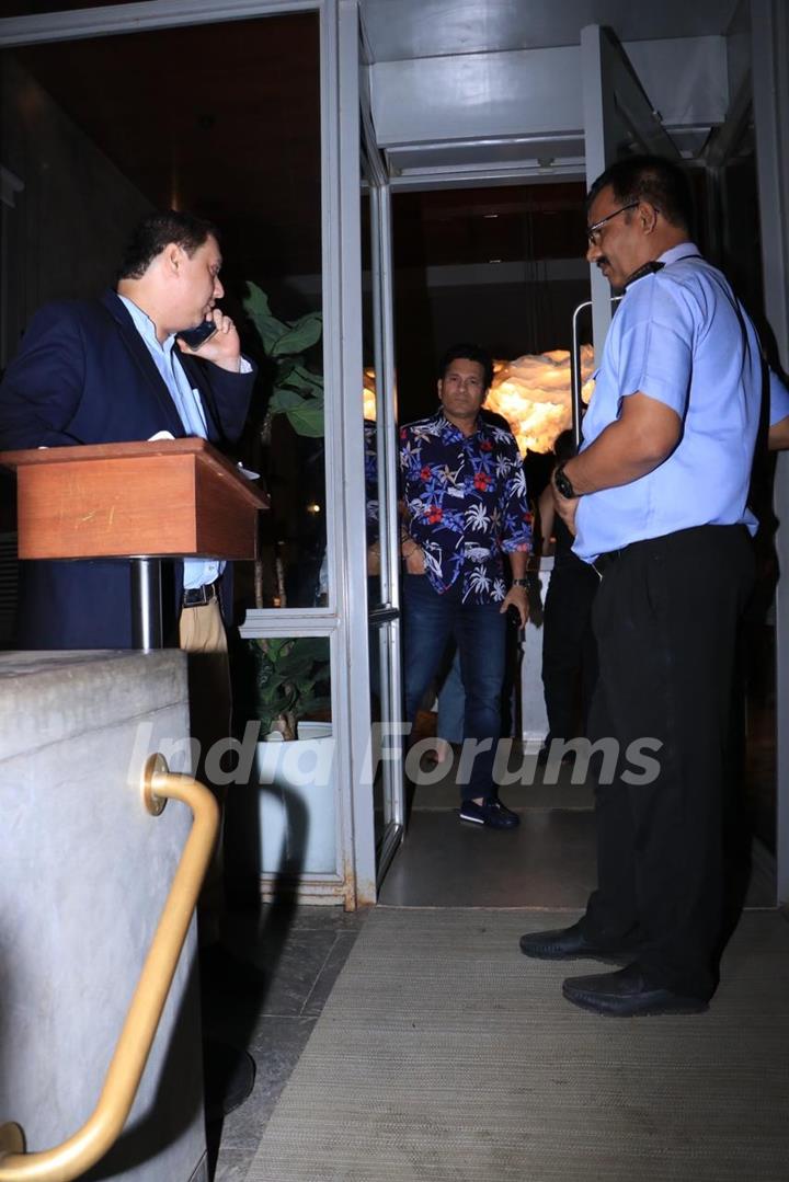 Sachin Tendulkar snapped in the city