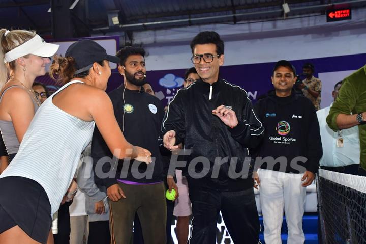 Karan Johar snapped at Monsoon Pickleball Tournament 