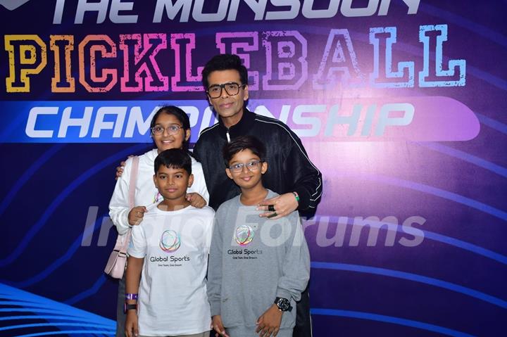 Karan Johar snapped at Monsoon Pickleball Tournament 